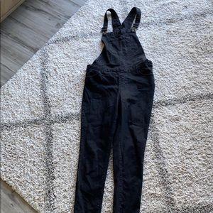Black Skinny Overalls